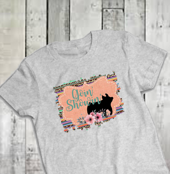 Goin' Showin' Serape Pig Tee