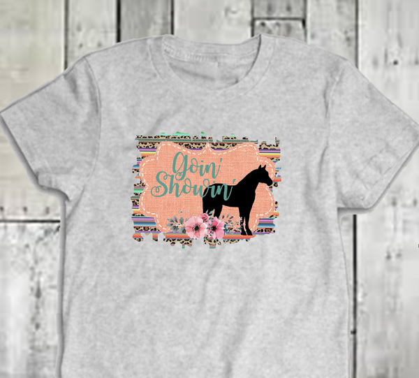 Goin' Showin' Serape Horse Tee